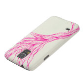 Roze lijnen Samsung Galaxy S5 Hoesje (Onderkant)