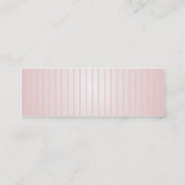 Roze lijnen - Skinny Mini Visitekaartje (Achterkant)