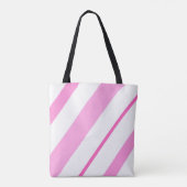 Roze lijnen tote bag (Achterkant)