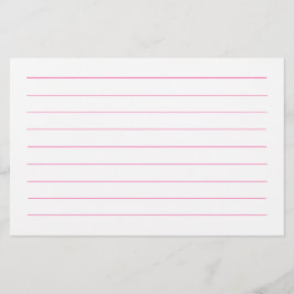 Roze Lijnen Wit Plain Elegant Kleurrijk Schattige Briefpapier