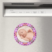 Roze Lijst Baby Girl Gift Foto grootouder Magneet (Insitu (Vaatwasser))