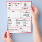 Roze Lijst Bijsluiter Flyer (Hand)