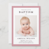 Roze Lijst Eenvoudig handschrift Kaart (Voorkant)