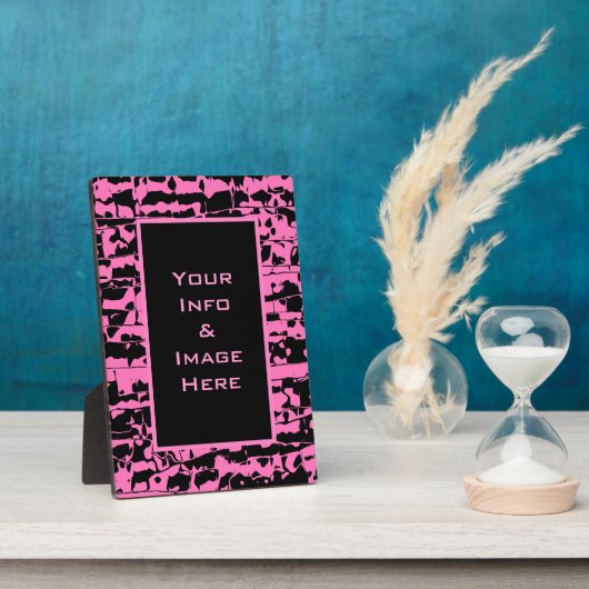 Roze Lijst Fotoplaat (Zijkant)