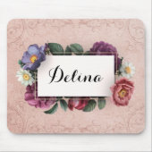  roze Lijst Mousepad Muismat (Voorkant)