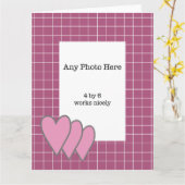 Roze Lijst rond je foto Kaart (Gele Bloem)