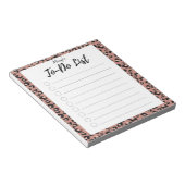Roze lijst van taken notitieblok (Schuin)