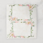  roze lijst voor  gebruik plaatskaartje (Buitenkant ongevouwen)