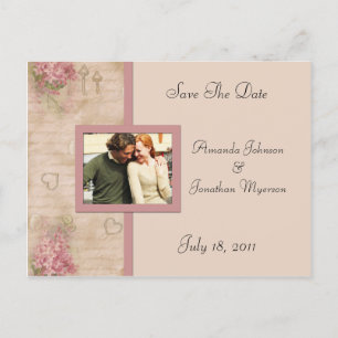 roze likeur sparen de datum aankondigingskaart