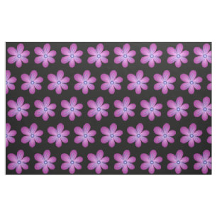 Roze Lila bloemen Abstracte Kunstflens Patroon Stof