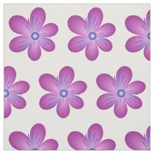 Roze Lila bloemen Abstracte Kunstflens Patroon Stof