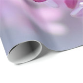 Roze lila bloemen cadeaupapier (Rol Hoek)