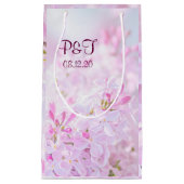 Roze lila bloemen klein cadeauzakje (Voorkant)