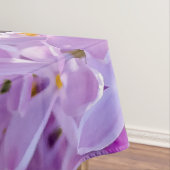 Roze lila bloemen tafelkleed (Voorbeeld)