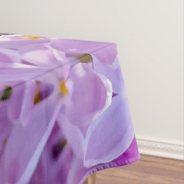 Roze lila bloemen tafelkleed
