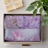 Roze lila bloemen tissuepapier (Geschenk)