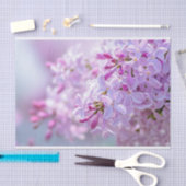 Roze lila bloemen tissuepapier (Craft)