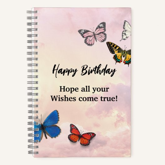 Roze Lila droog betonronddraaiend Notitieboek (Voorkant)