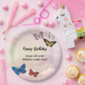 Roze Lila droog Bord van rondvliegend vlinderpapie (Feest)