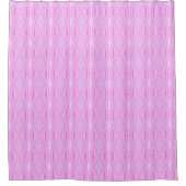 Roze Lila en Magenta Diamond Geometrisch Patroon Douchegordijn (Voorkant)