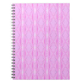Roze Lila en Magenta Diamond Geometrisch Patroon Notitieboek