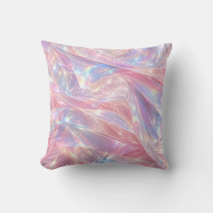 Roze lila holografische Aurora Flow Kussen