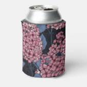 Roze lila op donkerblauw blikjeskoeler (Blikje Achterkant)