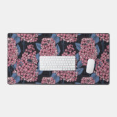 Roze lila op donkerblauw bureaumat (Keyboard & Muis)