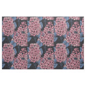 Roze lila op donkerblauw stof (Yard (91,4 cm))