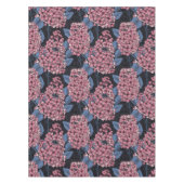 Roze lila op donkerblauw tafelkleed (Voorkant)