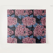 Roze lila op donkerblauw wandkleed (Voorkant (horizontaal))