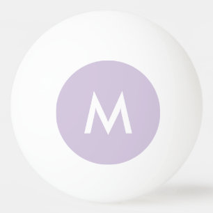 Roze Lila Ping Pong Ball Custom Monogram M
