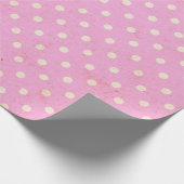 Roze Lila  pooldot papier (Hoek)