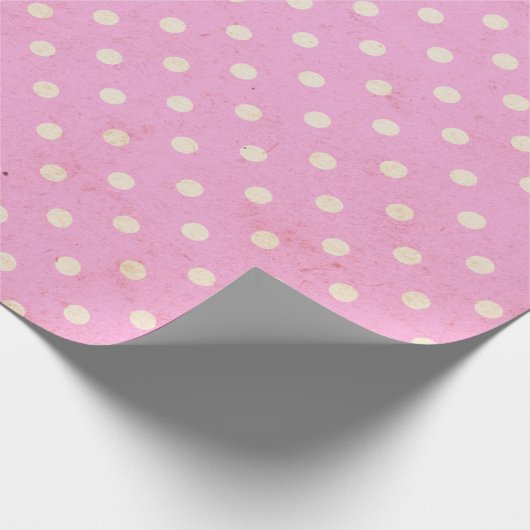 Roze Lila  pooldot papier (Hoek)