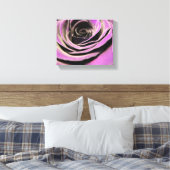 Roze Lila Roos Canvas Afdruk (Insitu (Slaapkamer))