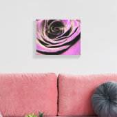 Roze Lila Roos Canvas Afdruk (Insitu (Woonkamer))