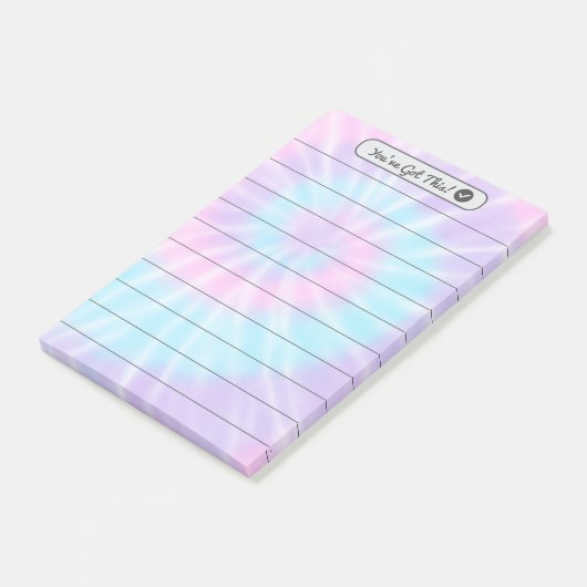 Roze & Lila Stropdas-Dye Post-it Notes (Schuin)