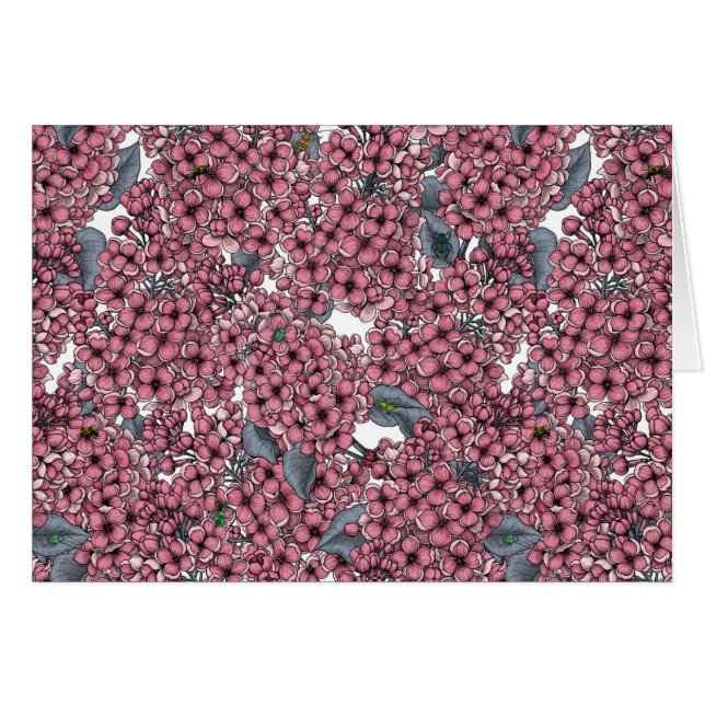 Roze Lila tuin (Voorkant Horizontaal)