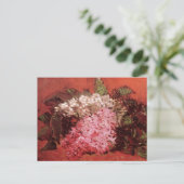 Roze Lilacs van Vincent van Gogh, nog steeds leven Briefkaart (Staand voorkant)