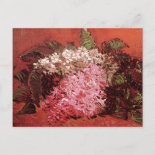Roze Lilacs van Vincent van Gogh, nog steeds leven Briefkaart