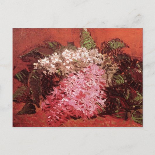 Roze Lilacs van Vincent van Gogh, nog steeds leven Briefkaart (Voorkant)