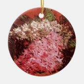 Roze Lilacs van Vincent van Gogh, nog steeds leven Keramisch Ornament (Voorkant)