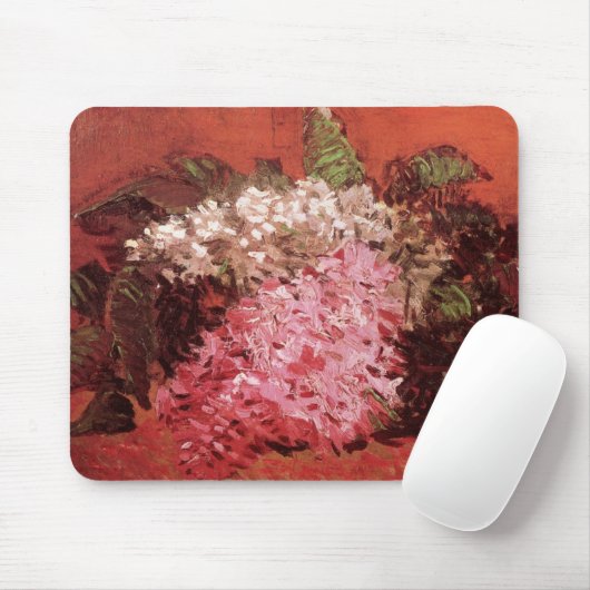 Roze Lilacs van Vincent van Gogh, nog steeds leven Muismat (Met muis)