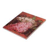 Roze Lilacs van Vincent van Gogh, nog steeds leven Tegeltje (Zijkant)