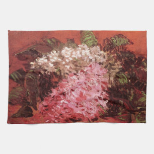 Roze Lilacs van Vincent van Gogh, nog steeds leven Theedoek