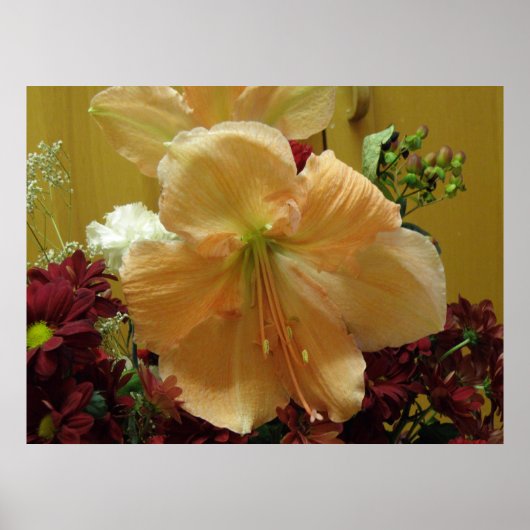 Roze Lilies Bouquet Print (Voorkant)