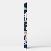 Roze Lilly Bloem Naadloos Patroon. Case-Mate iPhone Case (Achterkant / Rechts)