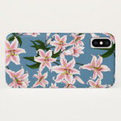 Roze Lilly flower Pattern Case-Mate iPhone Case (Achterkant (horizontaal))