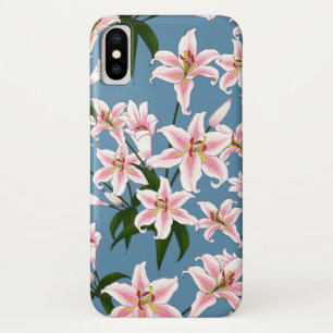 Roze Lilly flower Pattern Case-Mate iPhone Case