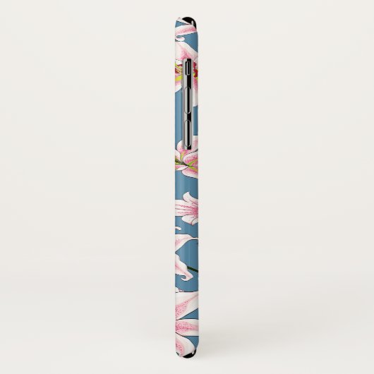 Roze Lilly flower Pattern Case-Mate iPhone Case (Achterkant/links)